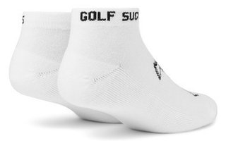Travis Mathew Golf Sucks Ankle calcetines de golf, blanco