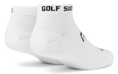 Travis Mathew Golf Sucks Ankle calcetines de golf, blanco