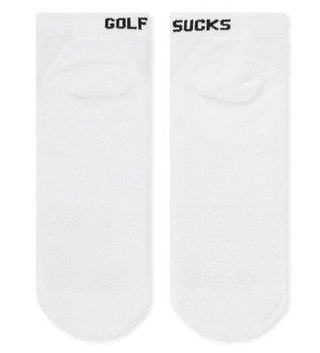 Travis Mathew Golf Sucks Ankle calcetines de golf, blanco
