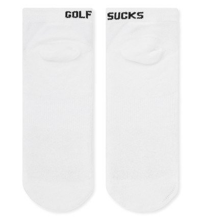 Travis Mathew Golf Sucks Ankle calcetines de golf, blanco