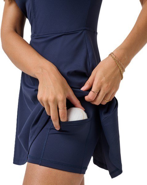 Travis Mathew Moveknit Sleeveless vestido de mujer, navy blazer