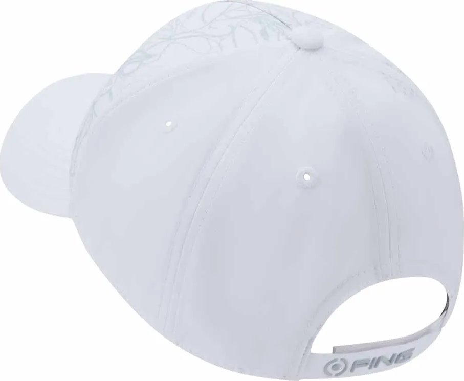 PING Nicolo gorra de hombre, blanco/gris perla
