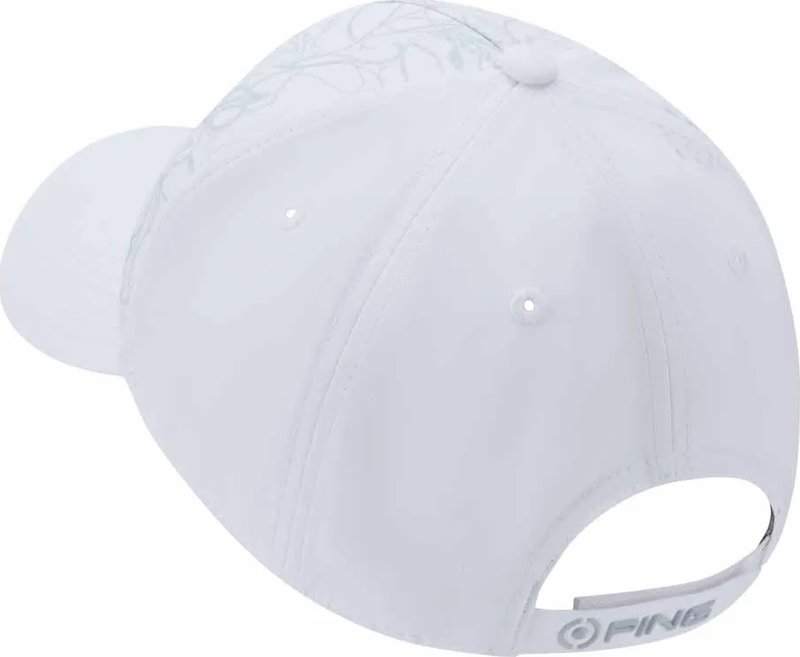 PING Nicolo gorra de hombre, blanco/gris perla