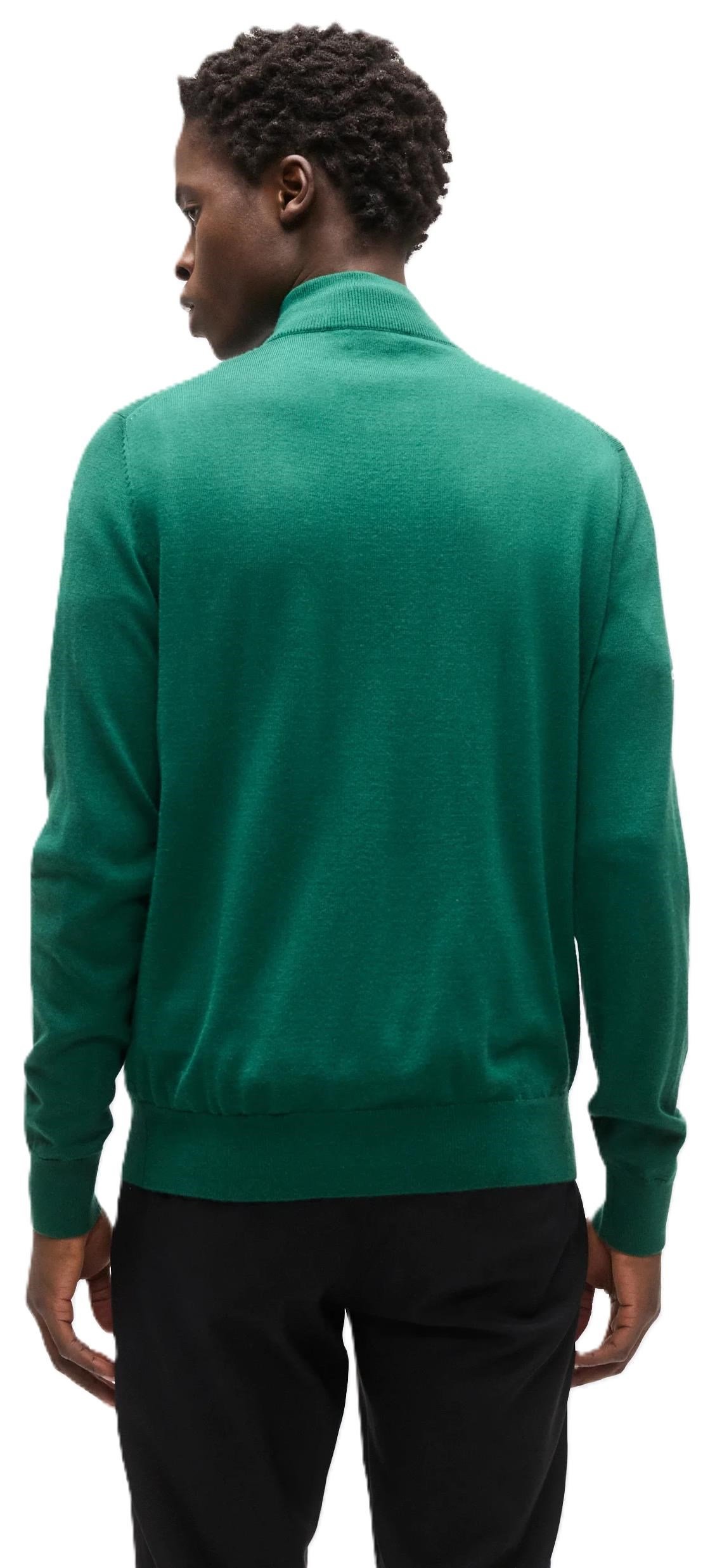 Callaway 1/4 Zip Mock suéter de hombre, deep galapagos green