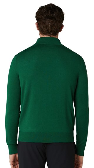 Callaway 1/4 Zip Mock suéter de hombre, deep galapagos green