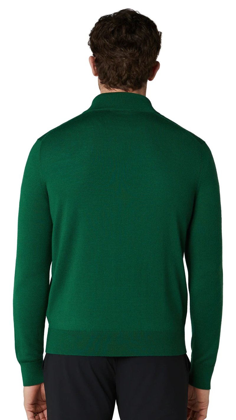 Callaway 1/4 Zip Mock suéter de hombre, deep galapagos green