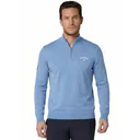 Callaway 1/4 Zip Mock suéter de hombre, vista blue