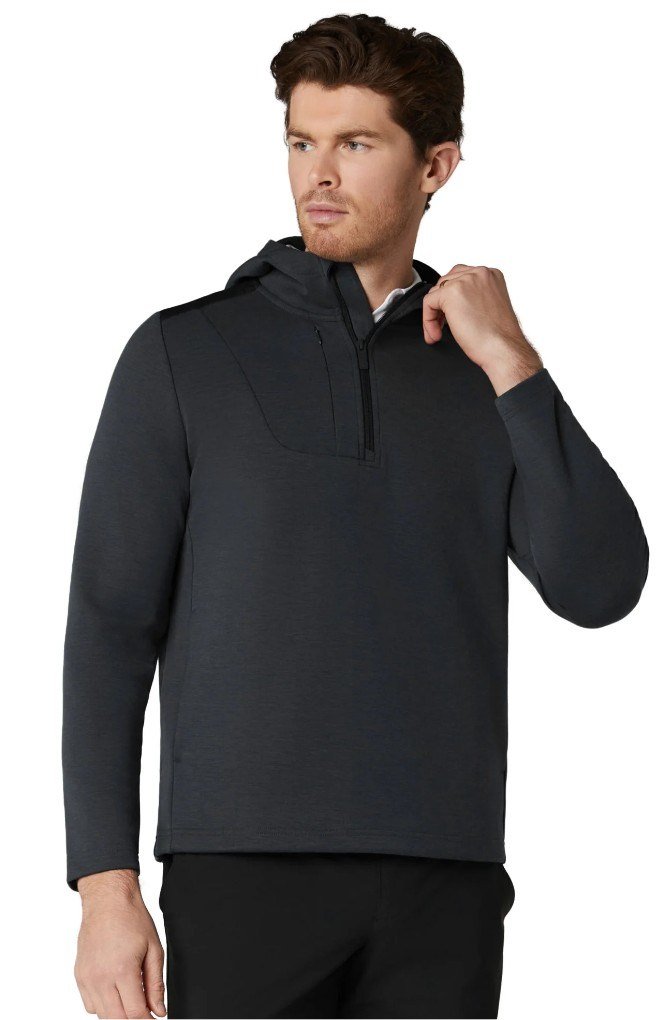 Callaway Soft Touch 1/4 Zip Premium sudadera de hombre, black heather