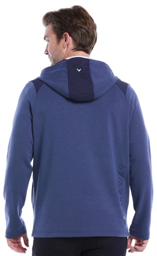 Callaway Soft Touch 1/4 Zip Premium sudadera de hombre, heather peacoat