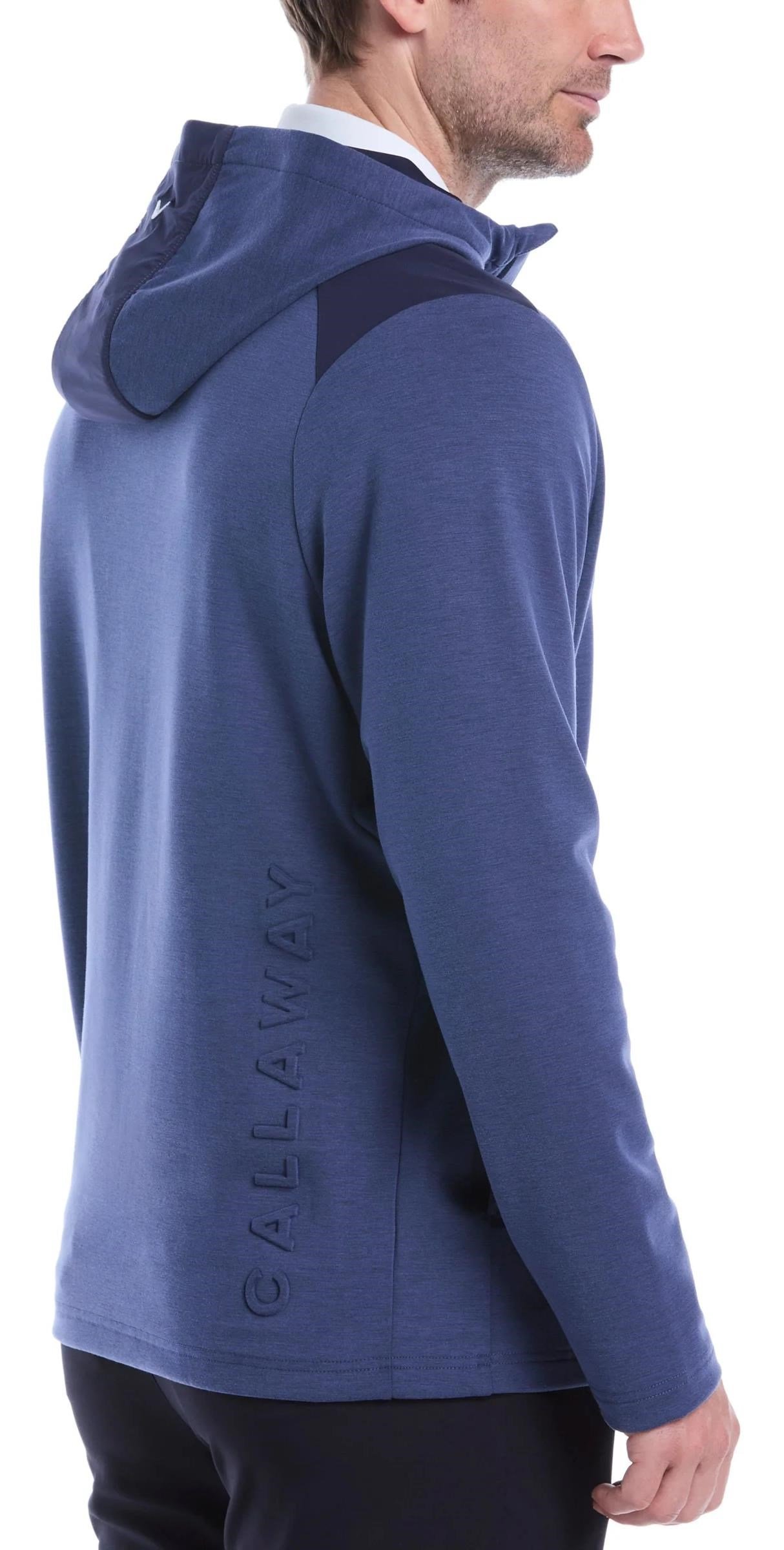 Callaway Soft Touch 1/4 Zip Premium sudadera de hombre, heather peacoat