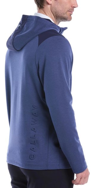 Callaway Soft Touch 1/4 Zip Premium sudadera de hombre, heather peacoat
