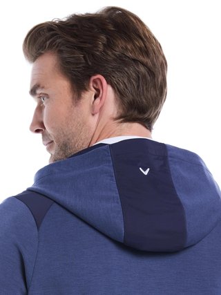 Callaway Soft Touch 1/4 Zip Premium sudadera de hombre, heather peacoat