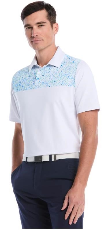 Callaway Driving Range Engineered Print polo de hombre, bright white