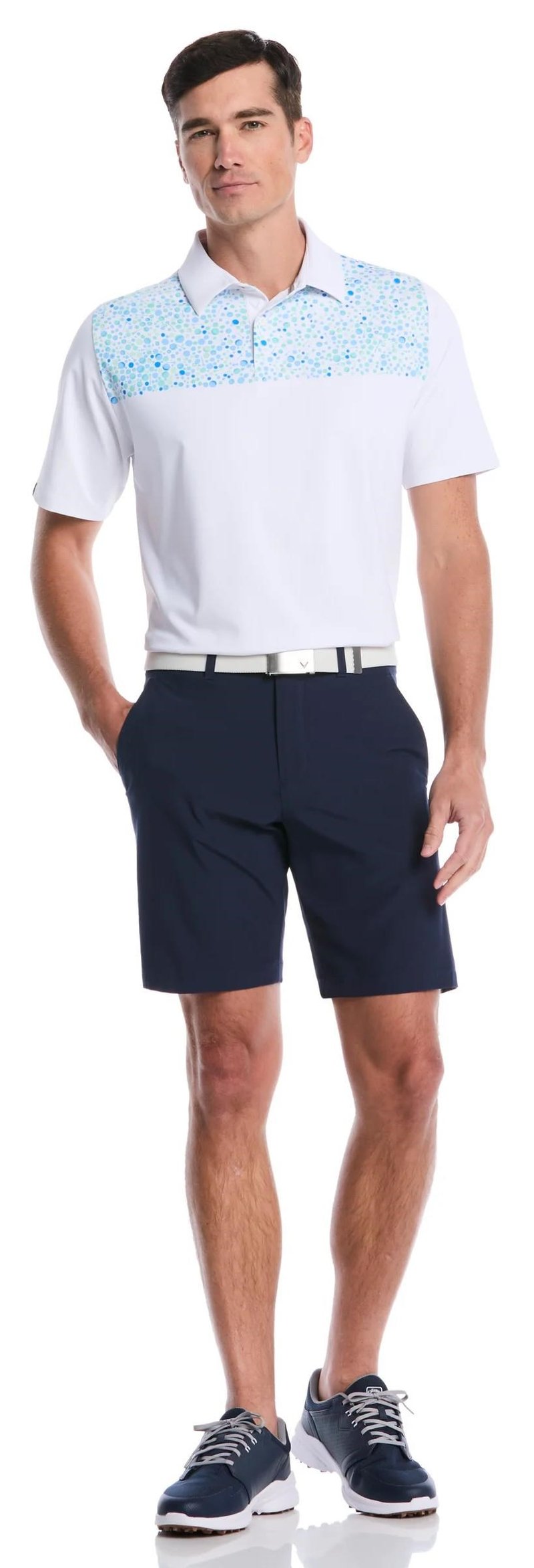 Callaway Driving Range Engineered Print polo de hombre, bright white