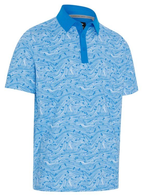 Callaway Hex Marble polo de hombre, brilliant blue
