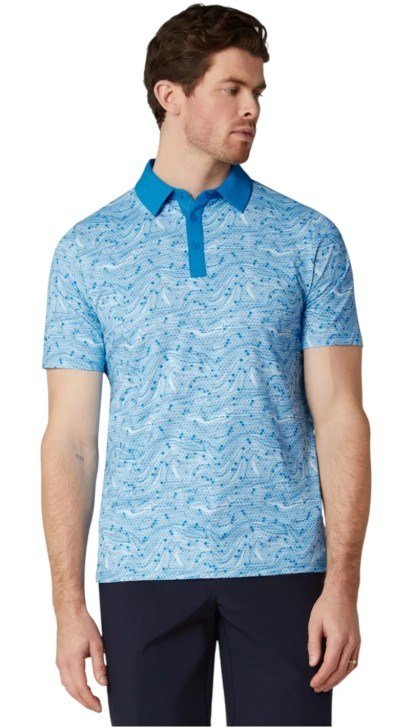 Callaway Hex Marble polo de hombre, brilliant blue
