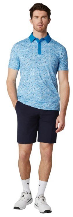Callaway Hex Marble polo de hombre, brilliant blue