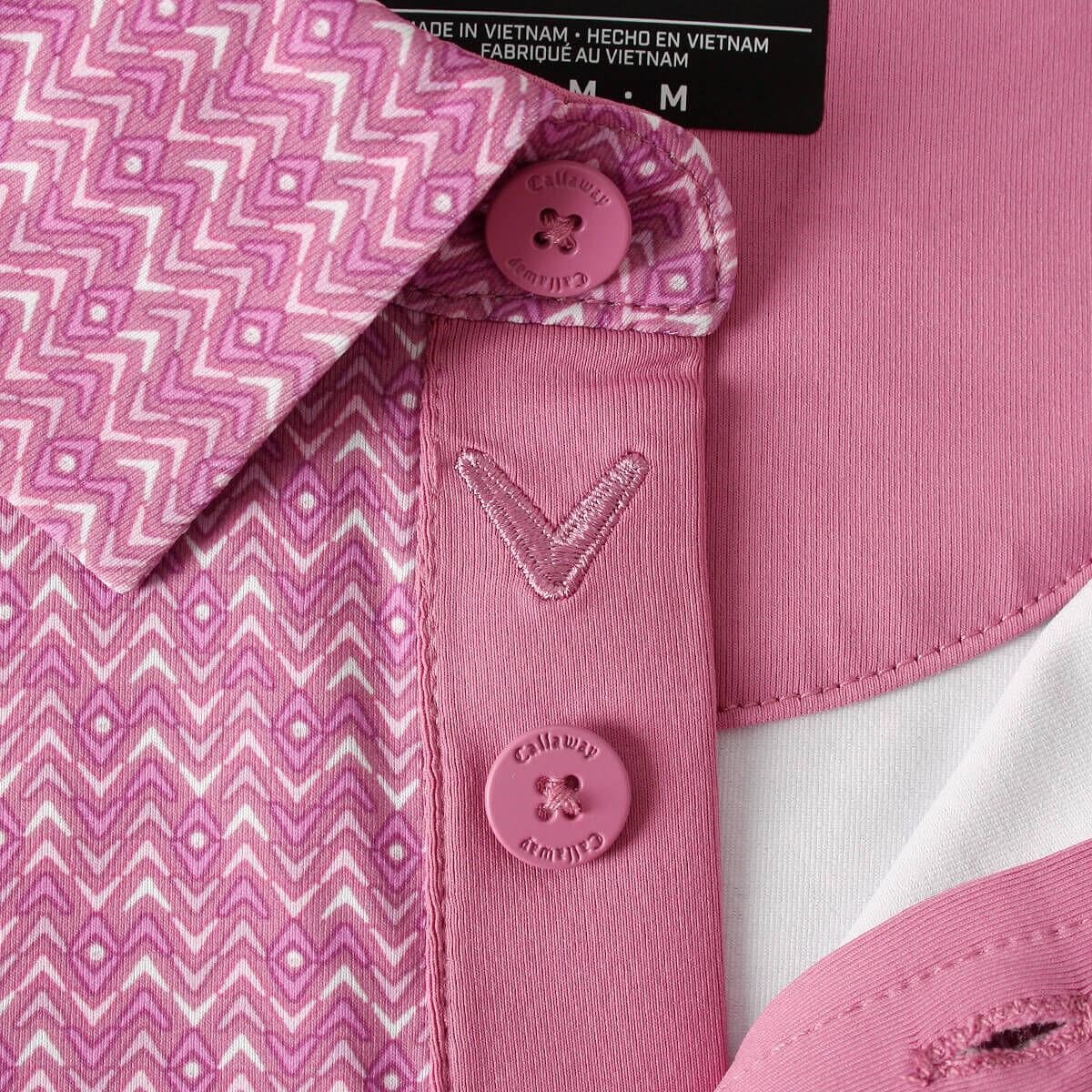 Callaway Timeless Chev polo de hombre, rose boquet