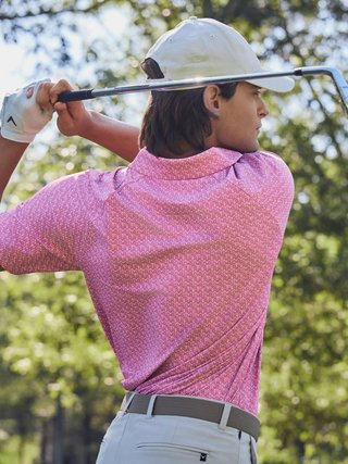 Callaway Timeless Chev polo de hombre, rose boquet