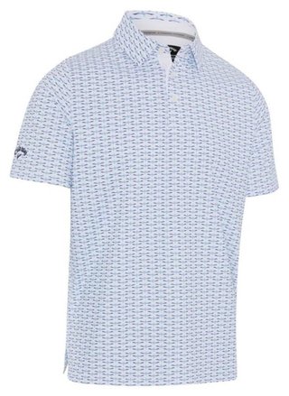 Callaway Albatross Geo Print polo de hombre, bright white
