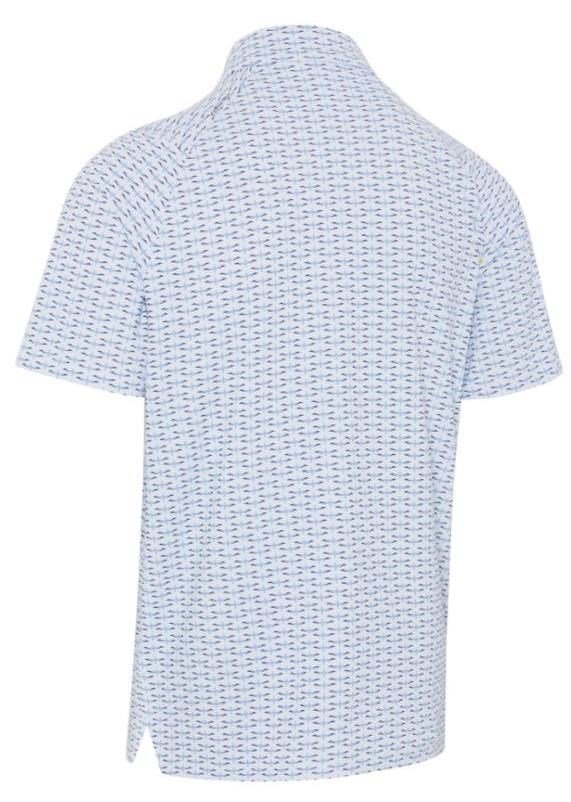 Callaway Albatross Geo Print polo de hombre, bright white