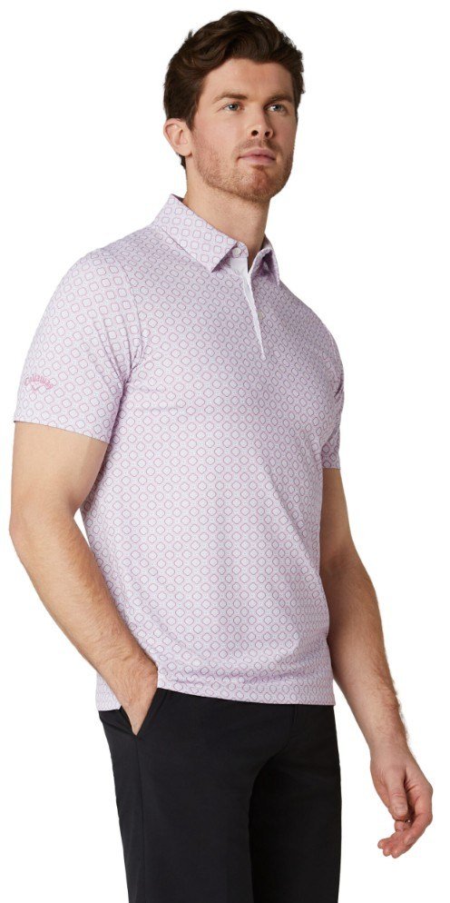 Callaway Club Print polo de hombre, bright white