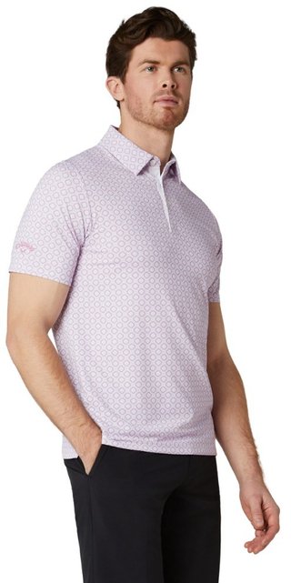 Callaway Club Print polo de hombre, bright white