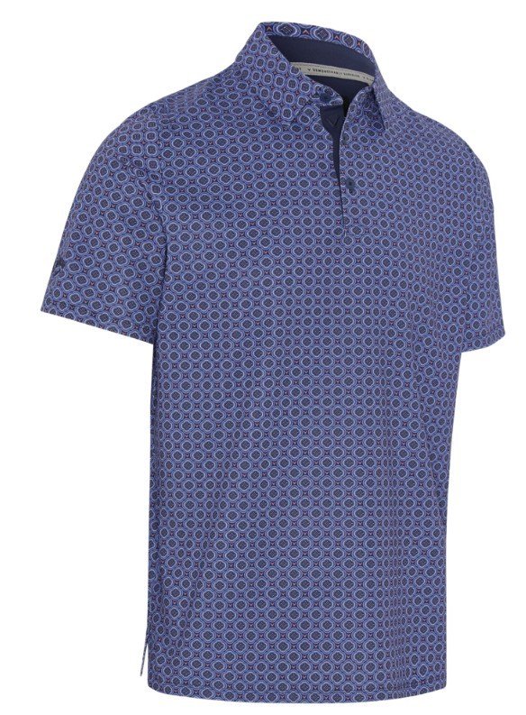 Callaway Club Print polo de hombre, peacoat