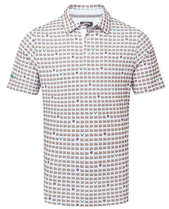 Callaway One Pimento polo de hombre, bright white