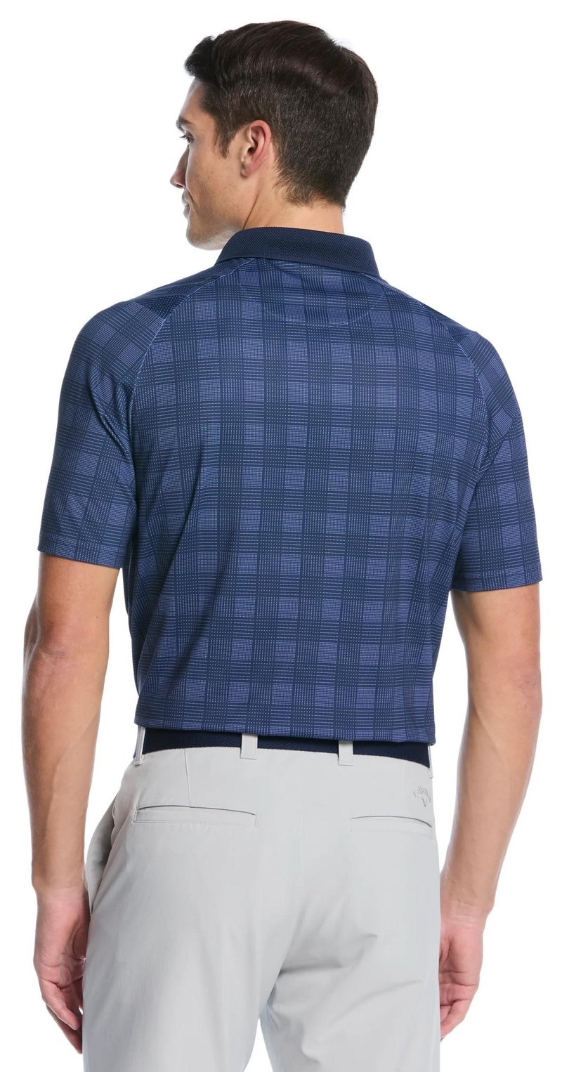 Callaway ChevPlaid Print polo de hombre, navy