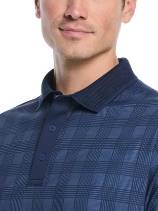 Callaway ChevPlaid Print polo de hombre, navy