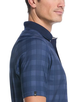 Callaway ChevPlaid Print polo de hombre, navy