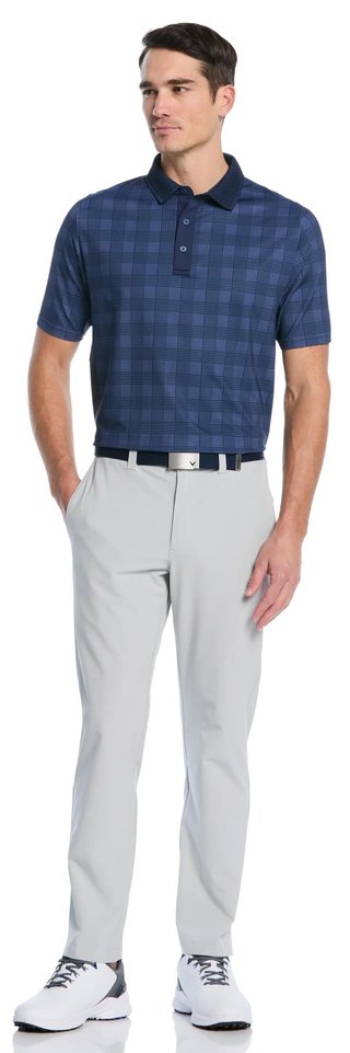 Callaway ChevPlaid Print polo de hombre, navy