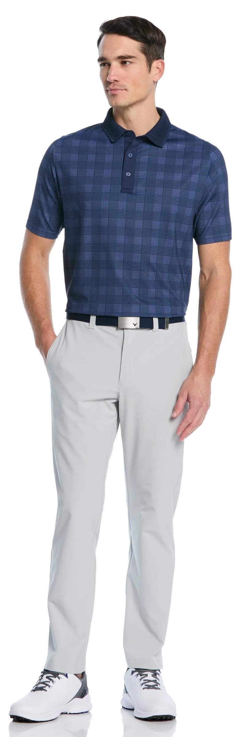 Callaway ChevPlaid Print polo de hombre, navy