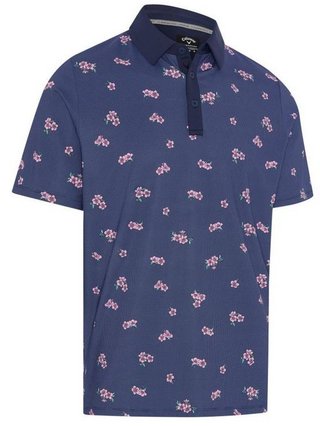 Callaway Azalea Gingham polo de hombre, peacoat