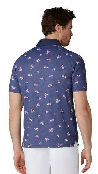 Callaway Azalea Gingham polo de hombre, peacoat