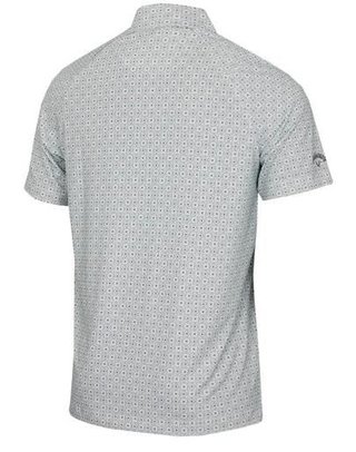 Callaway Foulard Printed polo de hombre, bright white
