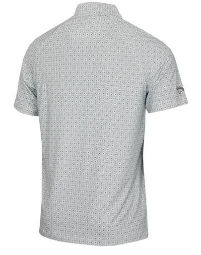 Callaway Foulard Printed polo de hombre, bright white