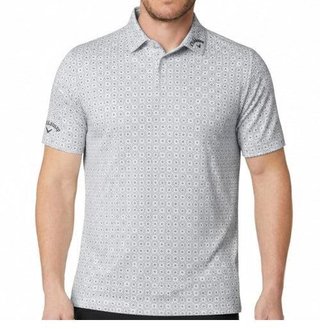 Callaway Foulard Printed polo de hombre, bright white