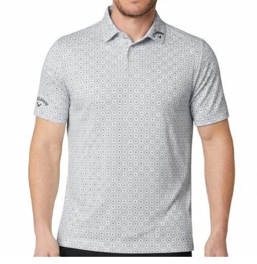 Callaway Foulard Printed polo de hombre, bright white