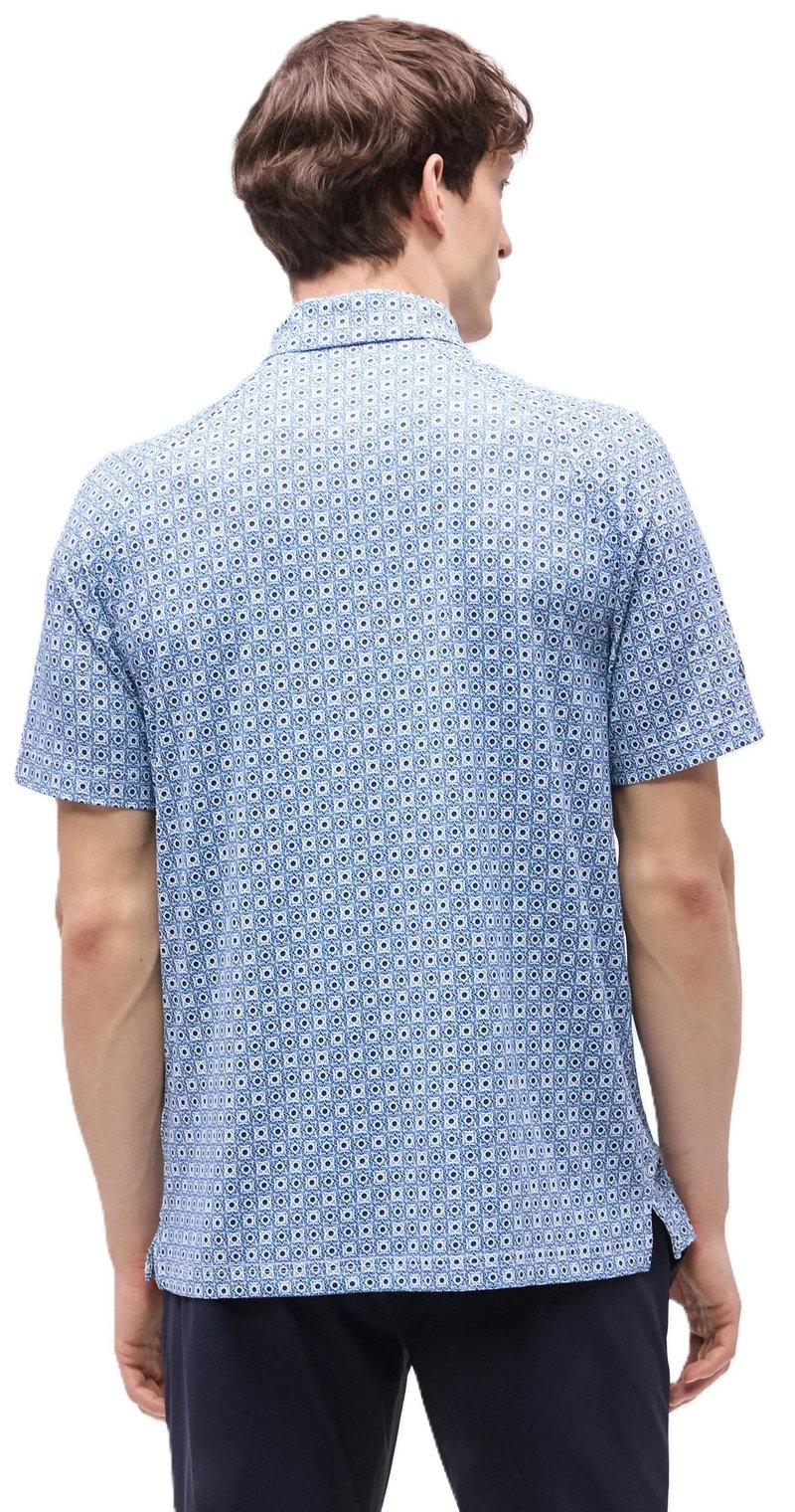 Callaway Foulard Printed polo de hombre, peacoat