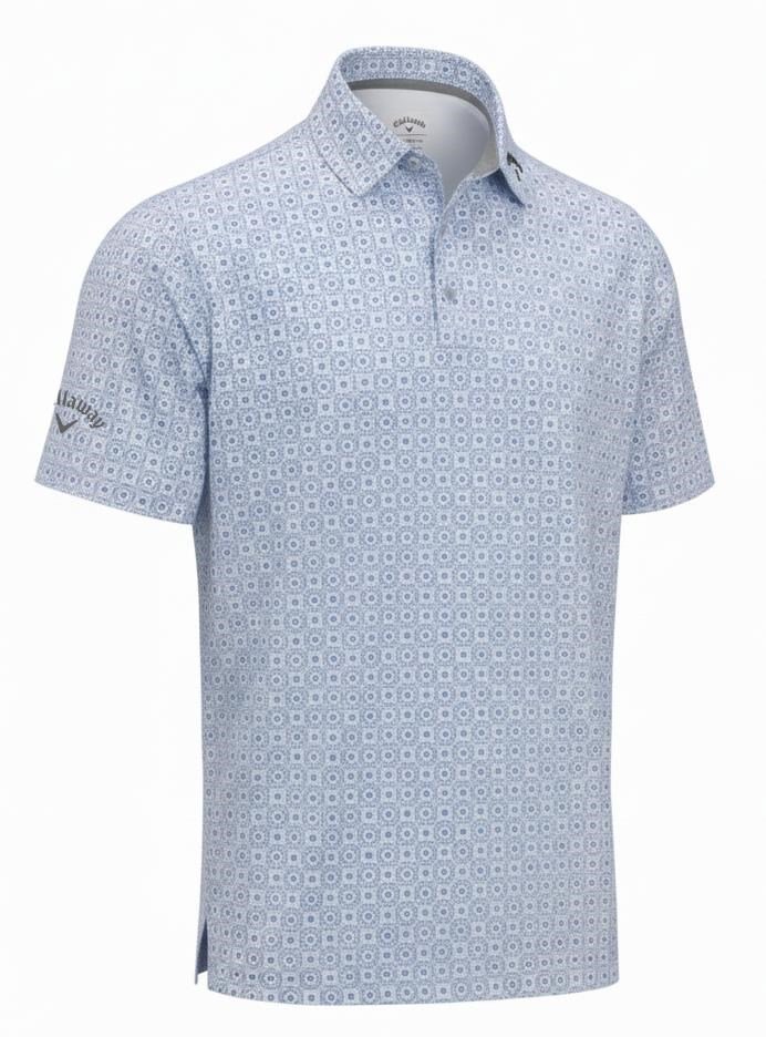 Callaway Foulard Printed polo de hombre, azul vista