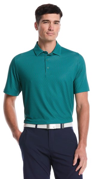 Callaway Trademark Printed polo de hombre, galapagos green