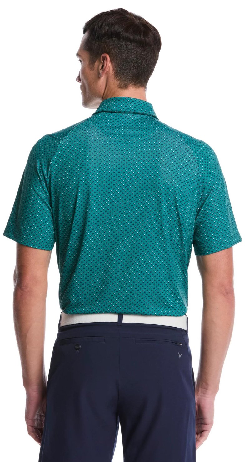 Callaway Trademark Printed polo de hombre, galapagos green