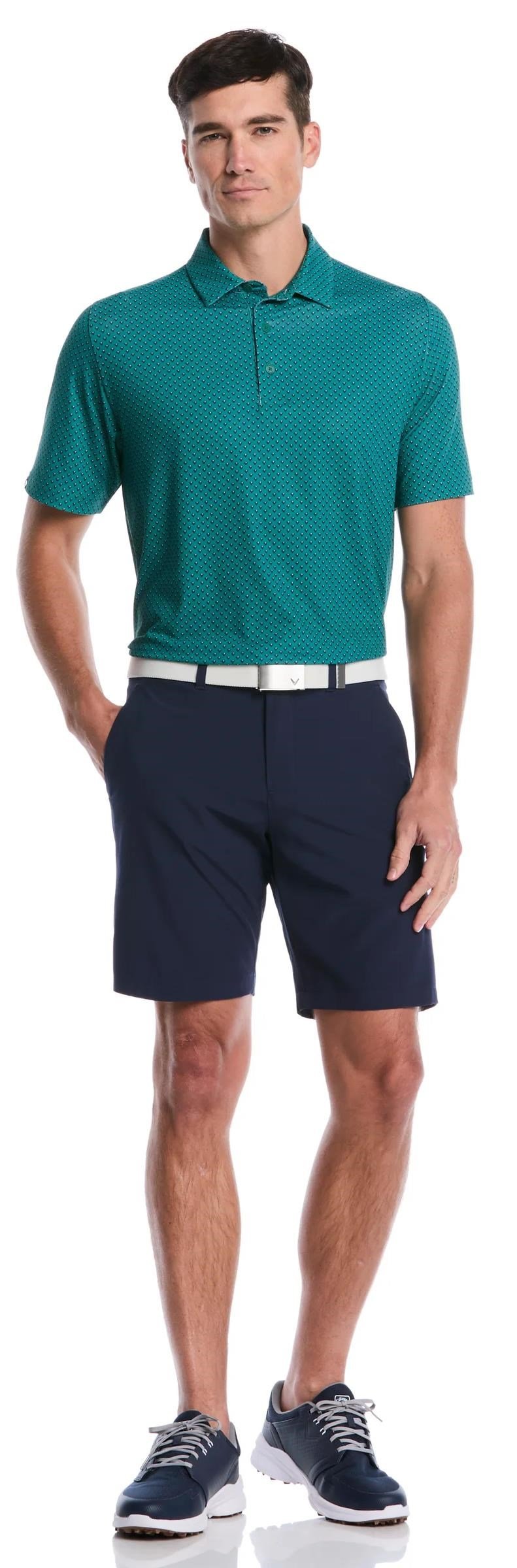 Callaway Trademark Printed polo de hombre, galapagos green