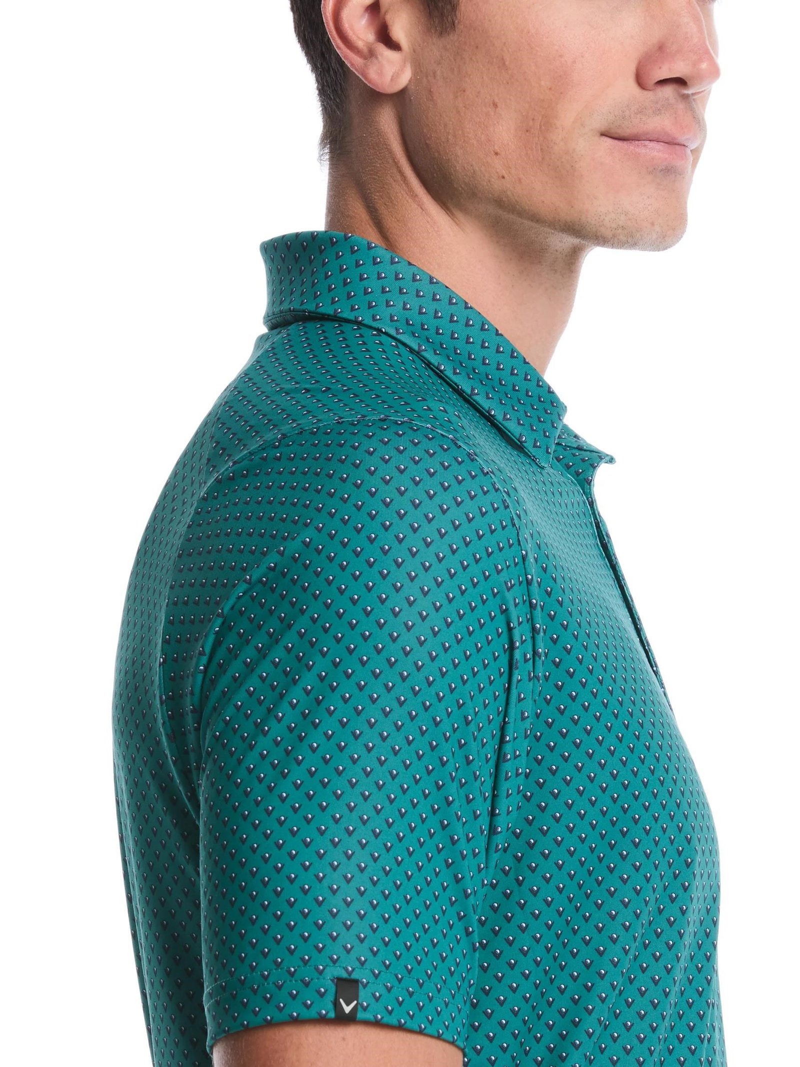 Callaway Trademark Printed polo de hombre, galapagos green