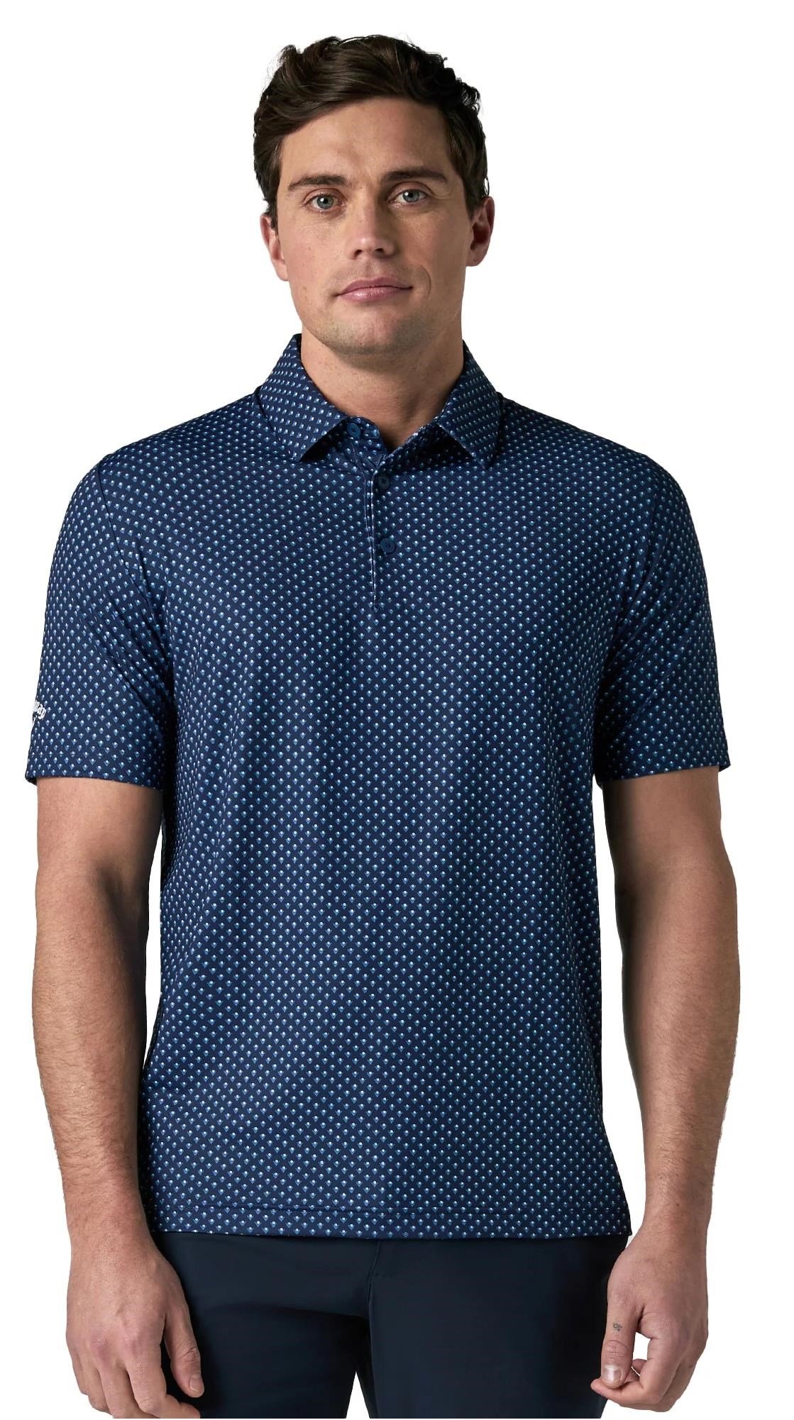 Callaway Trademark Printed polo para hombre, peacoat