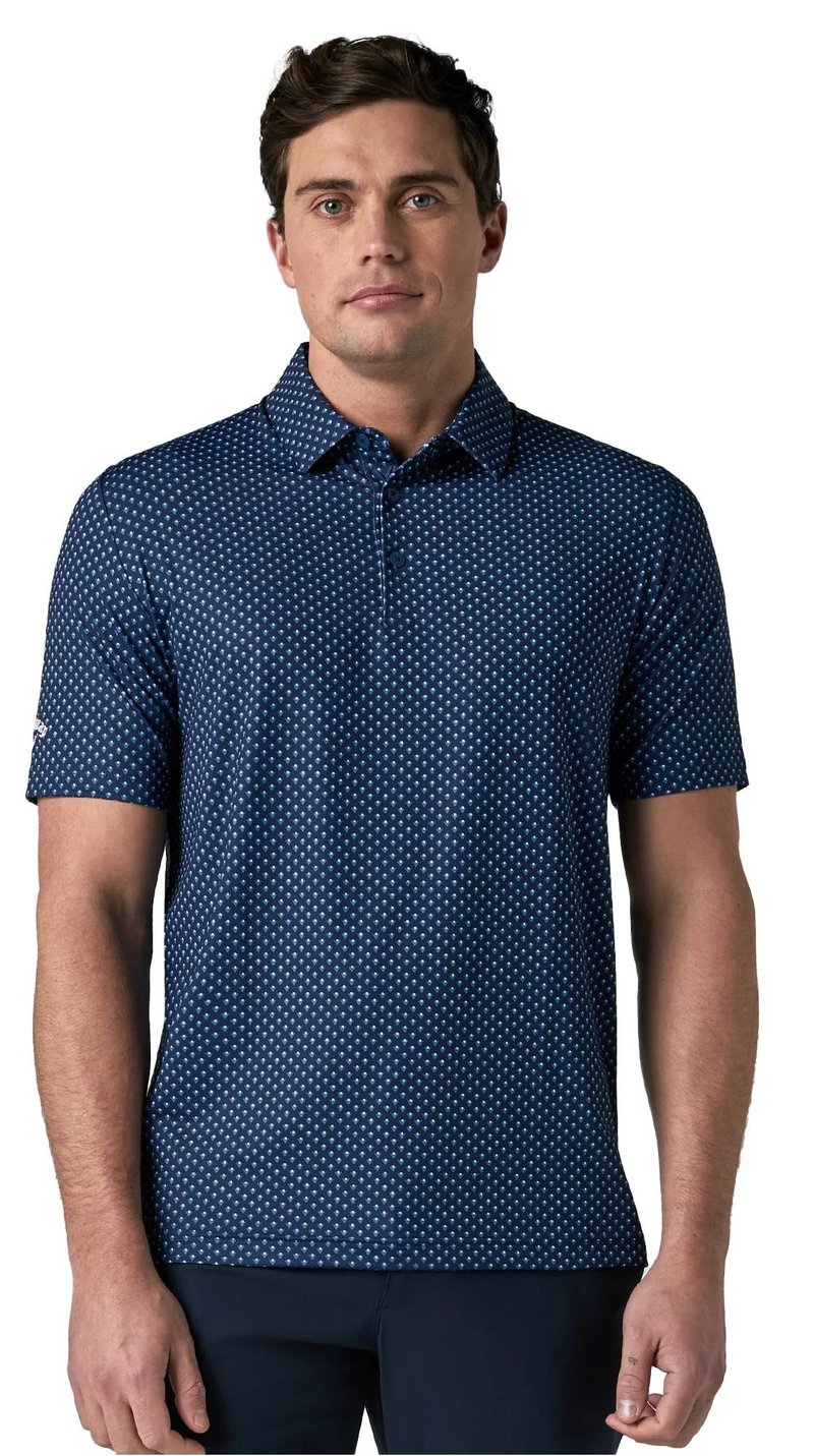 Callaway Trademark Printed polo para hombre, peacoat