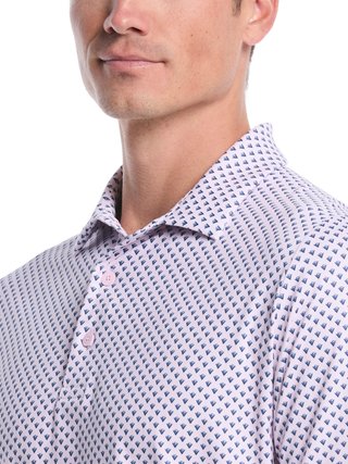 Callaway Trademark Printed polo de hombre, pink tulle