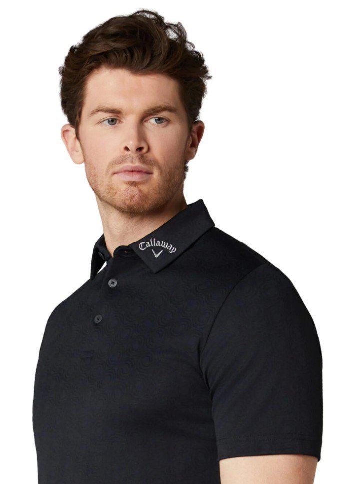 Callaway Odyssey Ventilated Jacquard polo de hombre, caviar
